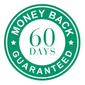 60-day money-back guarantee badge